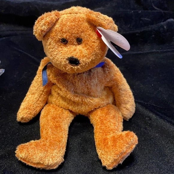 Ty Beanie Baby Fuzz the Bear - Picture 1 of 5